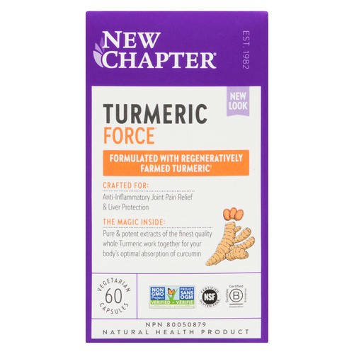 New Chapter Turmeric Force Vegetarian Capsules 60 Count