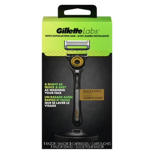Gillette Labs Black & Gold Editionジレットラボ Gillette Labs Black And Gold Edition Razor With 2 Blades 1