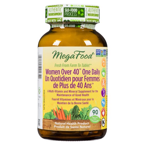 MegaFood Gluten-Free Multivitamin Tablets Women Over 40 One Daily 90 Count