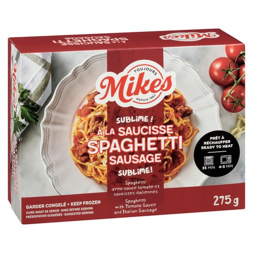 Mikes Frozen Pasta Sausage Spaghetti 275 g