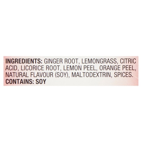 Lipton Herbal Tea Lemon Ginger 20 Tea Bags