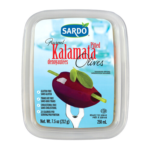 Sardo Olives Pitted Kalamata 250 ml