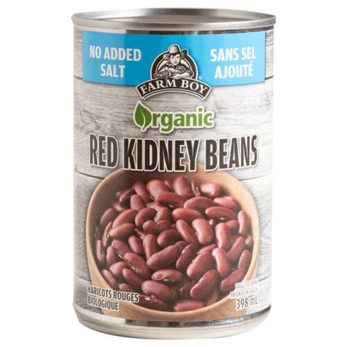 Farm Boy Organic Red Kidney Beans No Added Salt 398 ml