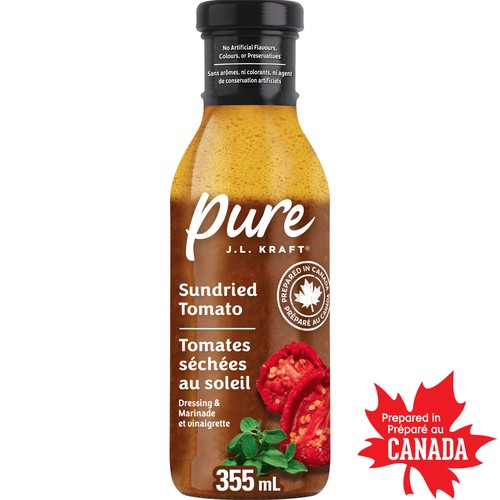 J.L. Kraft Pure Dressing & Marinade Sundried Tomato 355 ml
