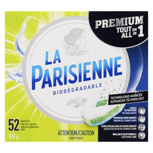 La Parisienne Dishwasher Tablets Premium 52 Tabs