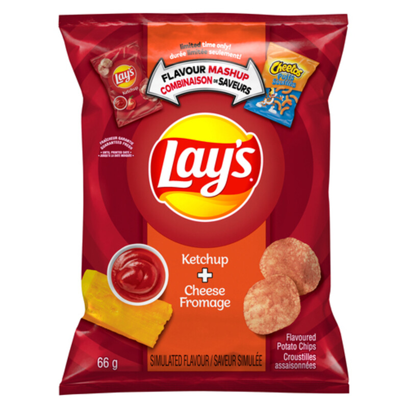 Lay's Potato Chips Ketchup & Cheese 66 g Voilà Online Groceries & Offers