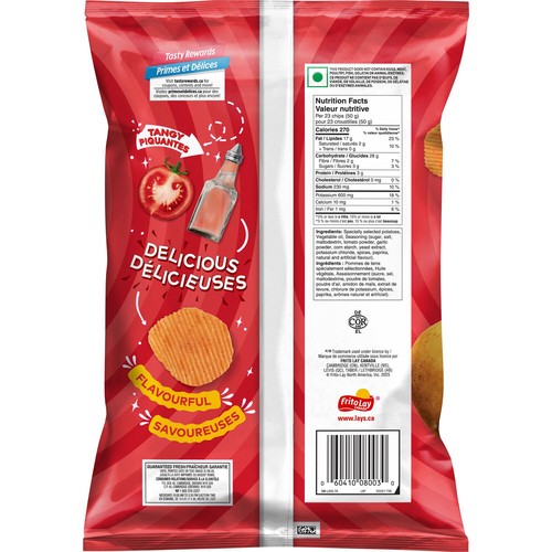 Lay's Potato Chips Tomato Tango Ridged Flavoured 200 g