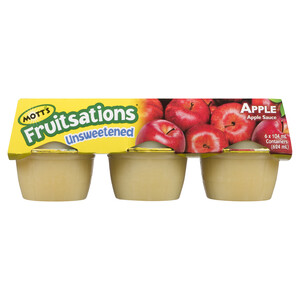 Mott's Gluten-Free Fruitsations Apple Sauce Unsweetened 6 x 104 ml