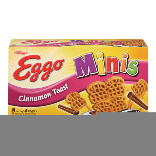 Kellogg's Eggo Minis Toast Waffles Cinnamon 244 g (frozen)