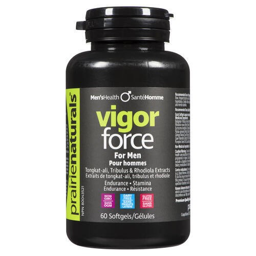 Prairie Naturals Vigor Force For Men Supplement 60 Softgels