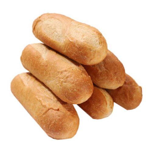 Longo's Baguette Roll Plain 6 Pack