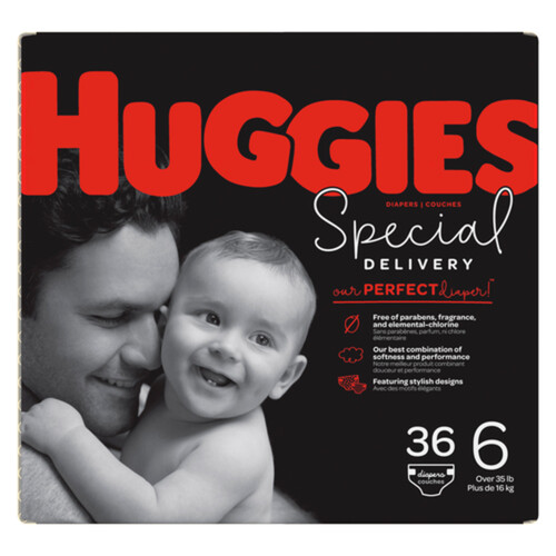 Huggies Special Delivery Size 6 (Over 35 Lb) Diapers 16 Ea, Diapers &  Wipes