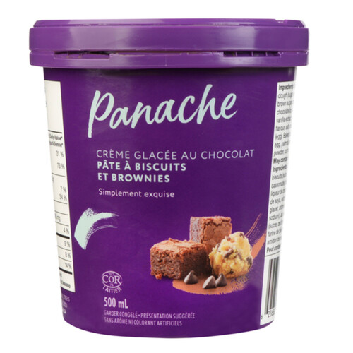 Panache Ice Cream Cookie Dough Brownie Chocolate 500 ml