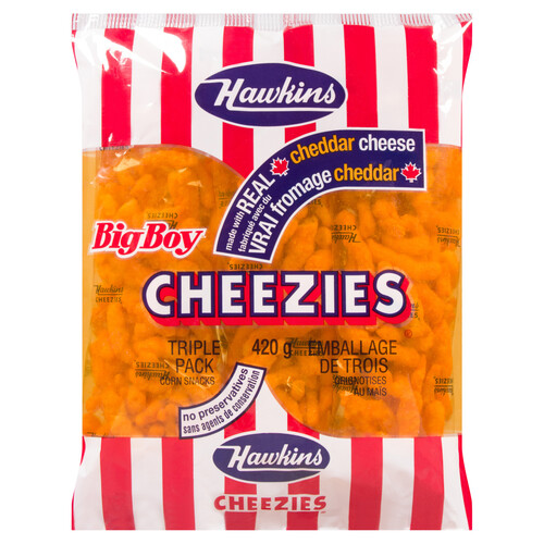 Hawkins Big Boy Cheezies 3 Pack 420 g