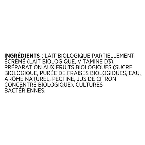 Liberté Organic 2% Kefir Strawberry 1 L