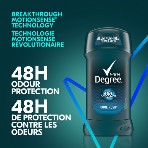 Degree Men Deodorant Stick For 48h Odour Protection Cool Rush 85 g