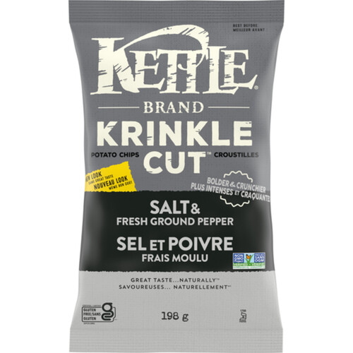 Kettle Foods Kettle Chips Salt & Pepper 198 g