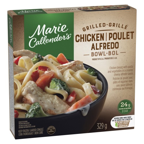 Marie Callender's Frozen Meal Bowl Grilled Chicken Alfredo 329 g