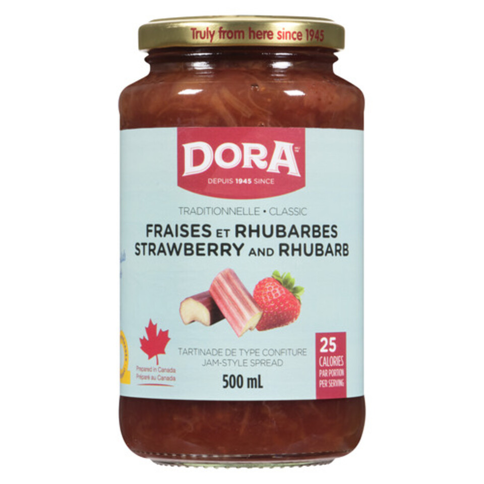 Dora Jam Spread Strawberry & Rhubarb 500 ml Voilà Online Groceries
