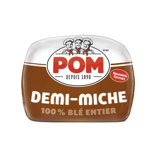 POM Half Loaf 100% Whole Wheat Bread 380 g