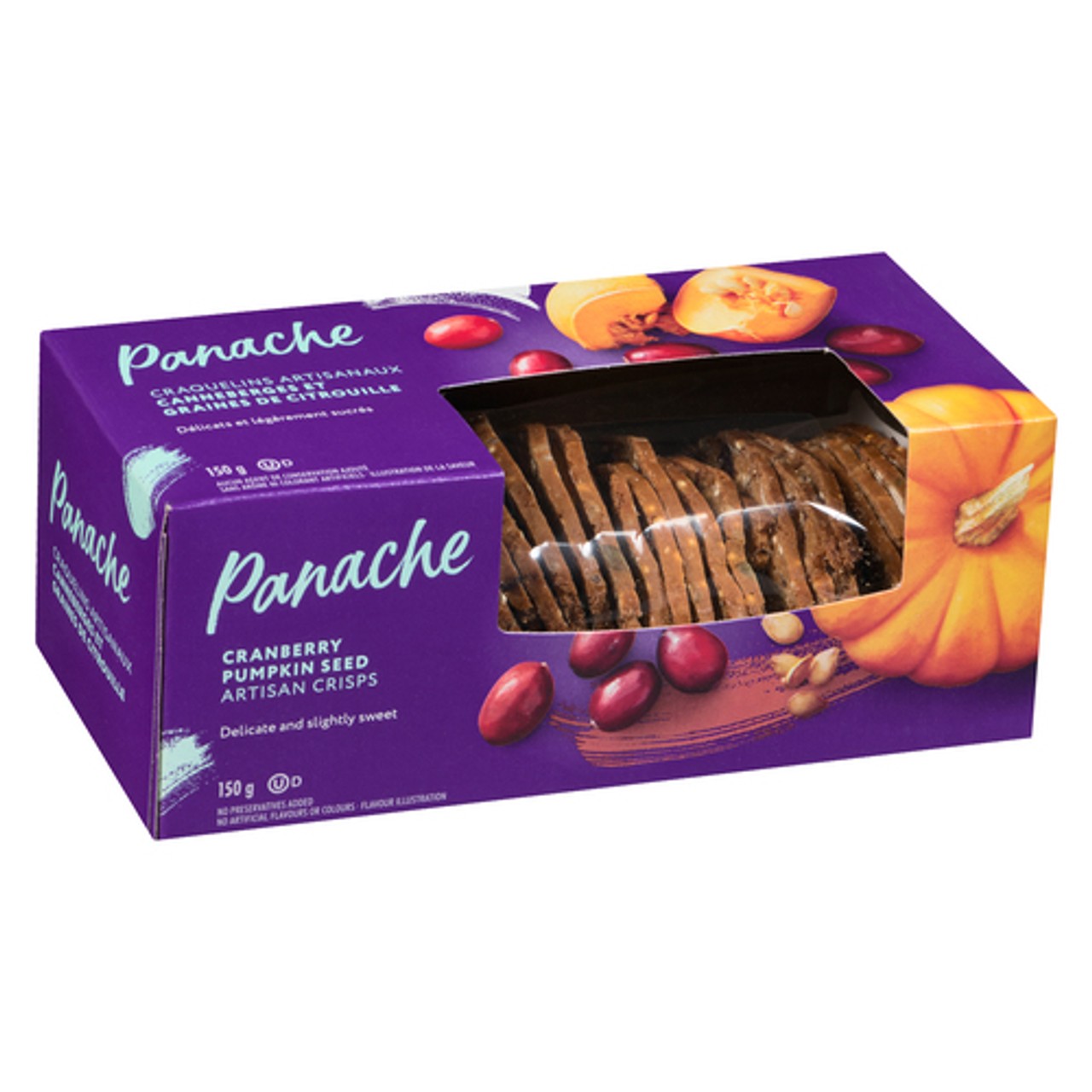 Panache Artisan Crisps Cranberry & Pumpkin 150 g - Voilà Online ...