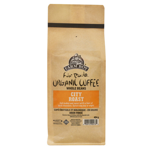 Farm Boy Organic Whole Bean Coffee City Roast 454 g