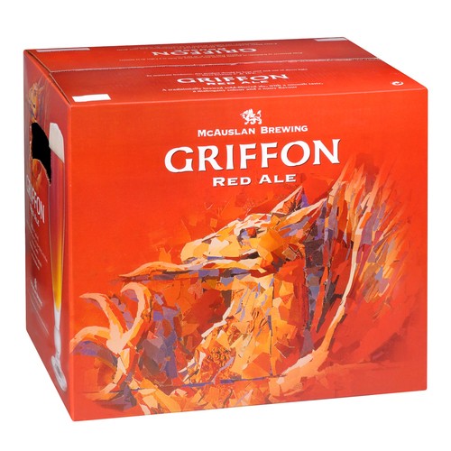 Griffon Mc Auslan Beer Red Ale 4.5% Alcohol 12 x 341 ml (bottles)