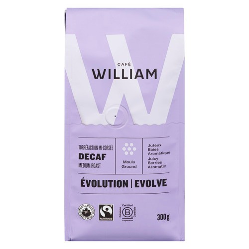 Café William Coffee Decaf Medium Roast Ground Evolve 300 g