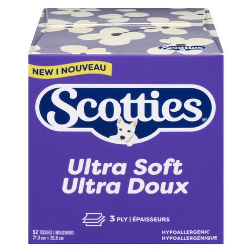 Scotties Facial Tissue Ultra Soft 3-Ply 1 Box x 52 Sheets