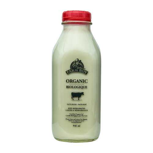 Farm Boy Organic 3.8% Whole Milk 946 ml (bottle)