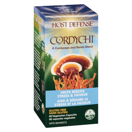 Host Defense Gluten-Free Supplement Cordychi Stress Fatigue 60 EA