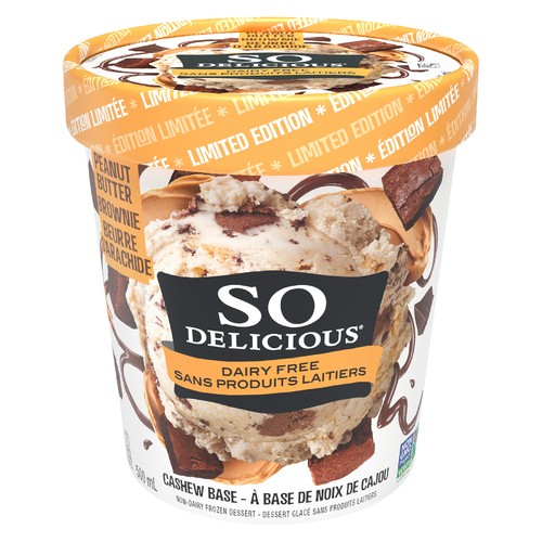 So Delicious Dairy-Free Ice Cream Peanut Butter Brownie 500 ml