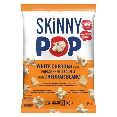 Skinny Pop Popcorn White Cheddar Flavoured 125 g