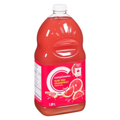 Compliments Cocktail Juice Ruby Red Grapefruit 1.89 L (bottle)