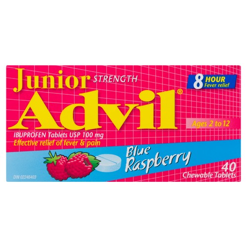 Children's Advil Chewable Tablets Blue Raspberry 40 EA