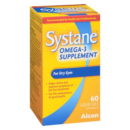 Systane Omega-3 Supplement Liquid Gels 60 Count