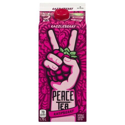 Peace Tea Iced Tea Razzleberry 1.75 L (can)