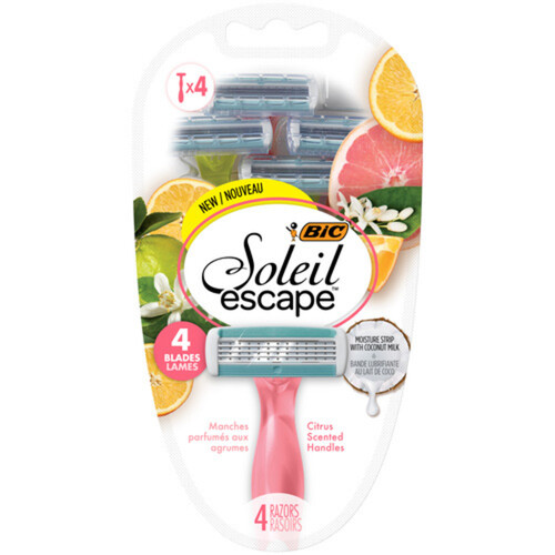 Bic Razors Soleil Escape 4 Blades 4 Pack