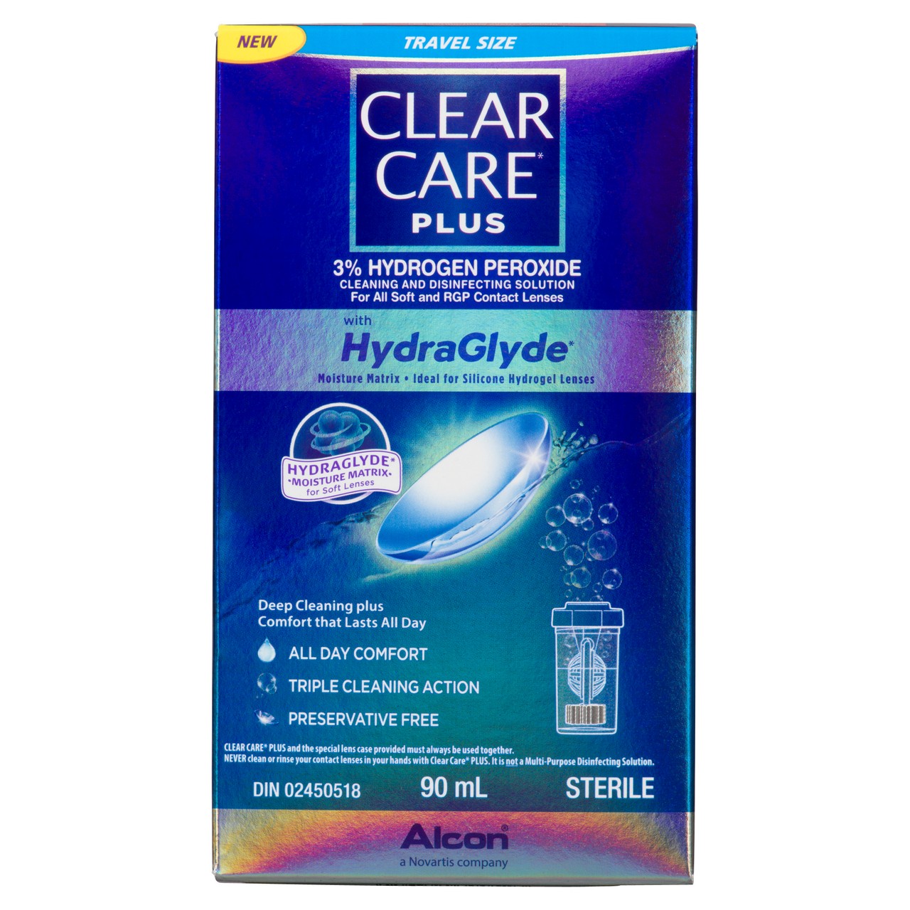 Alcon Clear Care Contact Lens Solution 90 ml - Voilà Online Groceries ...