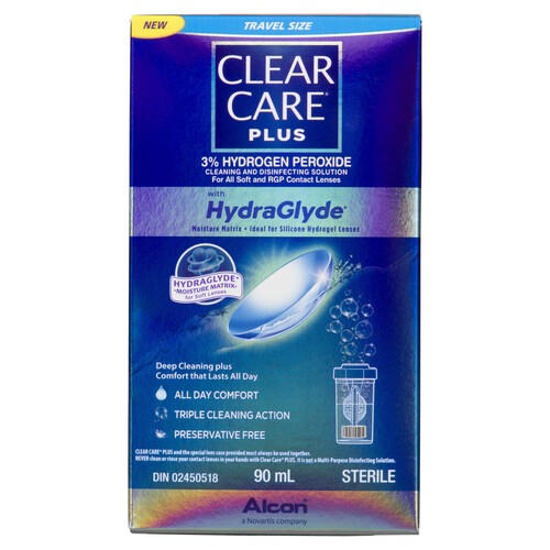 Alcon Clear Care Contact Lens Solution 90 ml