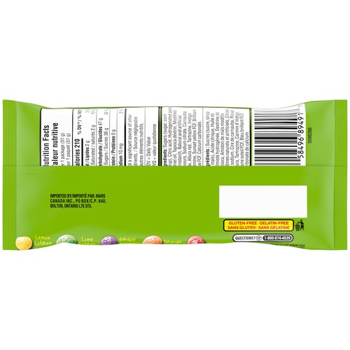 Skittles Chewy Candy Sour Full Size Bag 51 g