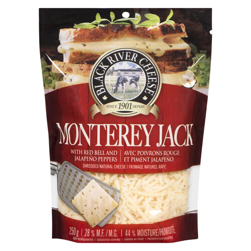 Black River Cheese Monterey Jack Red Pepper & Jalapeno 250 g