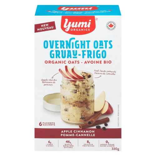 Yumi Organics Apple Cinnamon Overnight Oats 330 g