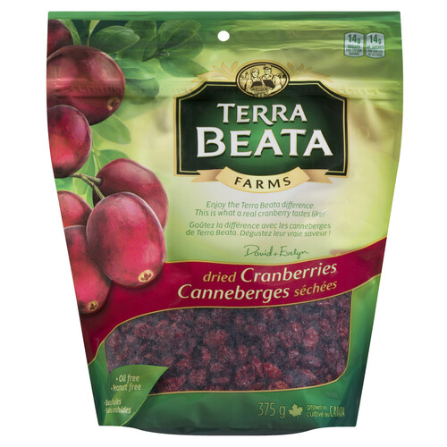 Terra Beata Farms Dried Cranberries 375 g