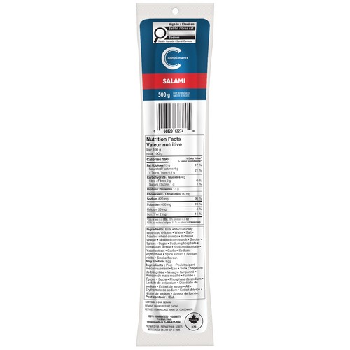 Compliments Salami Chub 500 g