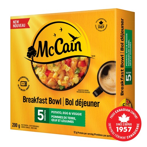 McCain 5 Minute Breakfast Bowl Potato Egg and Veggie 200 g