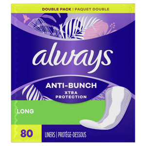 Always Anti-Bunch Xtra Protection Liner Extra Long 40 Count