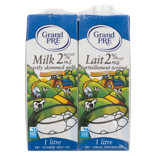 Grand-Pré  2 % Milk Partly Skimmed 2 x 1 L