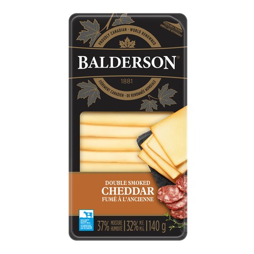 Balderson Cheddar Cheese Slices Double Smoked 140 g