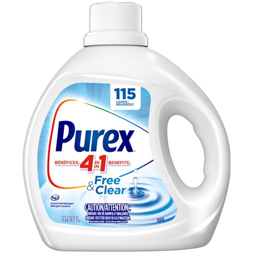 Purex Free & Clear Liquid Laundry Detergent 3.85 L